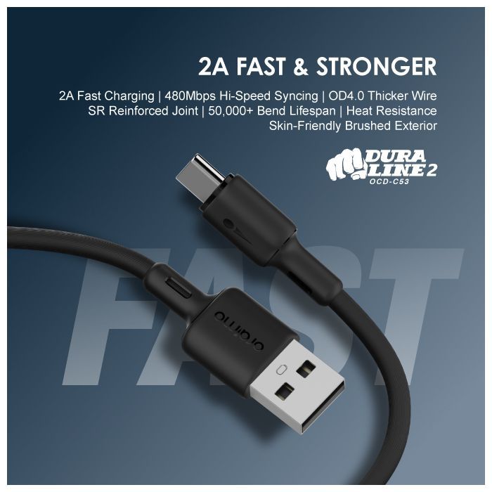 oraimo Duraline 2 Fast Charging Cable-Type-C