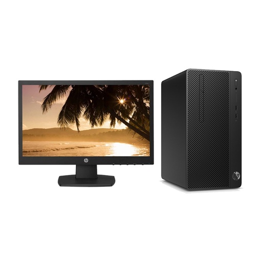 HP 290 G4 Microtower Desktop PC, 10th Gen Intel Core i3-10100, 4GB RAM, 1TB HDD, 18.5 inch Monitor Complete – 64J82EA