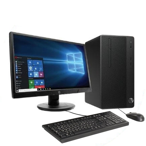 HP 290 G4 Microtower Desktop PC, 10th Gen Intel Core i5-10500U, 4GB RAM, 1TB HDD, 18.5 inch Monitor Complete – 64J83EA